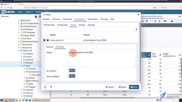 สอน PostgreSQL: การสร้าง CHECK constraints ด้วย pgadmin4 GUI смотреть онлайн