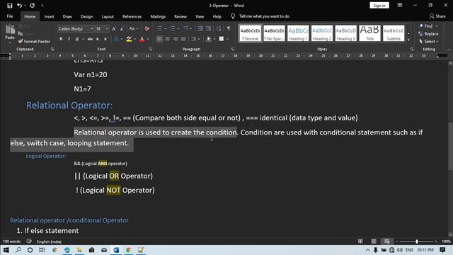 8-Type of Operator with JS in Hindi || Assignment Operator || Logical Operator | Arithmetic Operato
