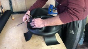 Руль после оплетки с леской.