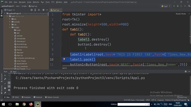 build multiple pages and back button in tkinter(python) смотреть онлайн