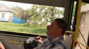 Поездка на автобусе ЛиАЗ 5292 х179ур 777 rus?? г Луганск