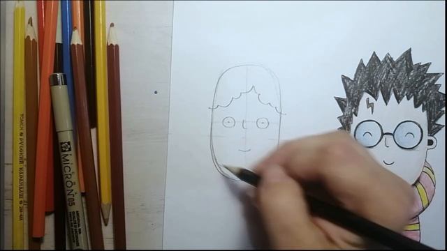 Мастер-класс от KRIVULI, Как легко нарисовать любимых героев из Гарри Поттера, @krivuli