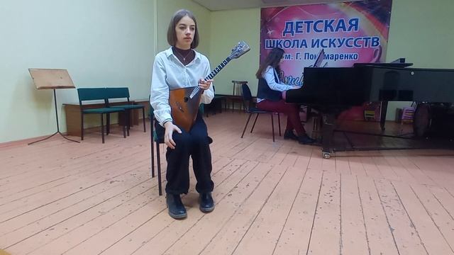 Лальян Арина 16 лет. Март 2022. Л.Дакен. Кукушка, В.Андреев. Вальс "Балалайка" смотреть онлайн