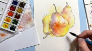 МАСТЕР-КЛАСС ПО РИСОВАНИЮ АКВАРЕЛЬЮ \ Урок рисования для начинающих \ Cкетчинг