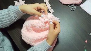 Как связать БАЛАКЛАВУ с зайчьими ушками  своими руками?! Мастер-класс