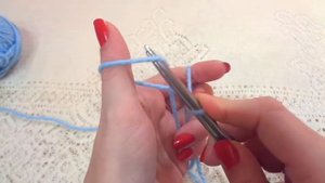 Классический набор петель на спицы.