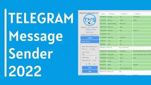 Telegram Message Sender 2022