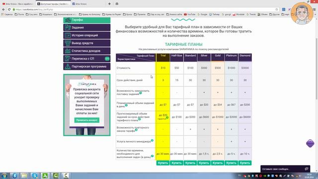 Sarafanka com заработок до 3000$ в месяц! БОНУС всем 5$ смотреть онлайн