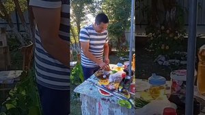 шашлык из свиного языка.