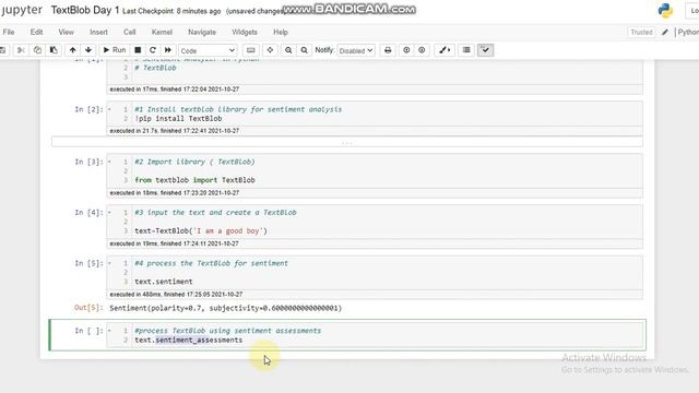 How to analyze sentiment using TextBlob in Python Day 1