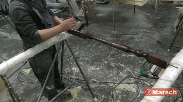 Покраска лестничной балясины масло-воском Osmo - Урок №1 смотреть онлайн