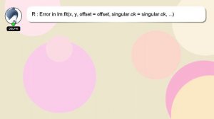 R : Error in lm.fit(x, y, offset = offset, singular.ok = singular.ok, ...) : NA/NaN/Inf in 'y', tri