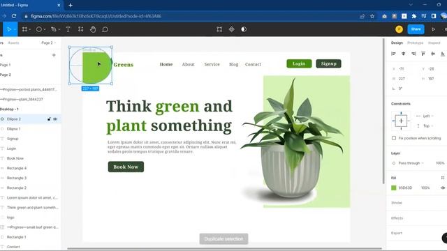 Plant delivery hero section | Web design | Figma | Beginners смотреть онлайн
