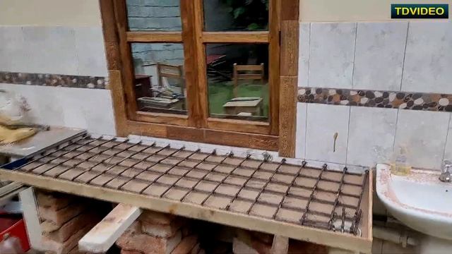 Кухонный стол из бетона своими руками. #230 смотреть онлайн