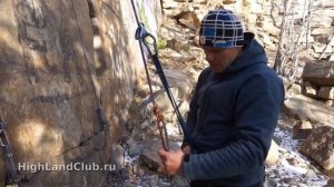 Спуск по веревке с использованием REVERSO //HighLandClub.ru