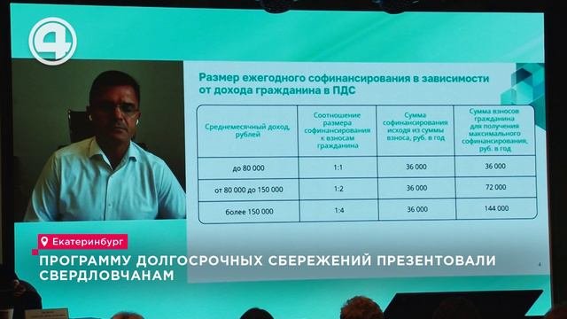 Программу долгосрочных сбережений презентовали свердловчанам