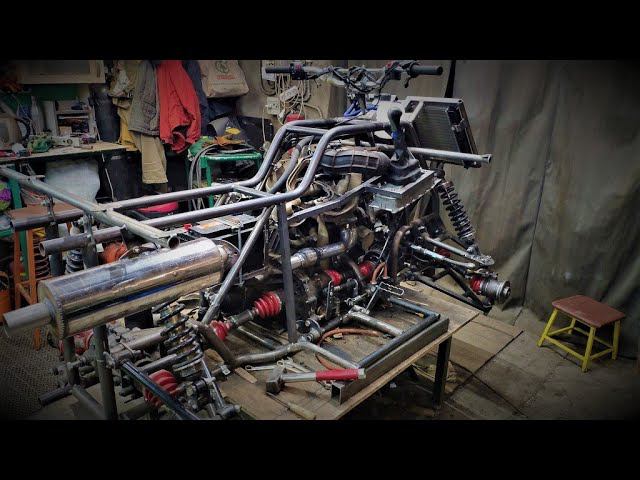 Квадроцикл из ВАЗ. Рама (продолжение). смотреть онлайн