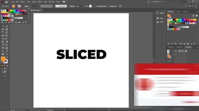 Easy SLICED text effect tutorial | Illustrator смотреть онлайн