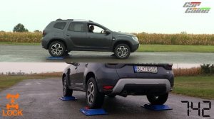 Dacia Duster 2 gen. 4x4 test on rollers- CarCaine