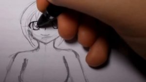 Как  нарисовать аниме девочку №1