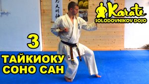 Ката Тайкиоку Cоно Сан киокушинкай каратэ So-Kyokushin karate/ KataTaikyoku sono San