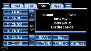 How-To: Use SiriusXM - HDD Premium Navigation with Entune™ | Toyota