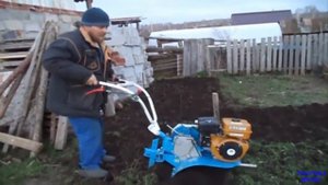СУПЕР! Мотоблок НЕВА вспашка целины кильтиватором