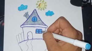 Как нарисовать домик милии для детей/How to draw a milia house for children