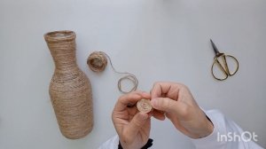 #61 Процесс изготовления вазы из джута #ингушетия #джут #мусорвдело