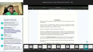 Rudrank Riyam at Rocket.Chat Google Summer of Code Alumni Summit 2022