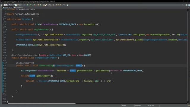 Создаю свой мод на Forge! | КАК РАБОТАЕТ ГЕНЕРАЦИЯ КАСТОМНЫХ РУД В МАЙНКРАФТ 1.18.1?