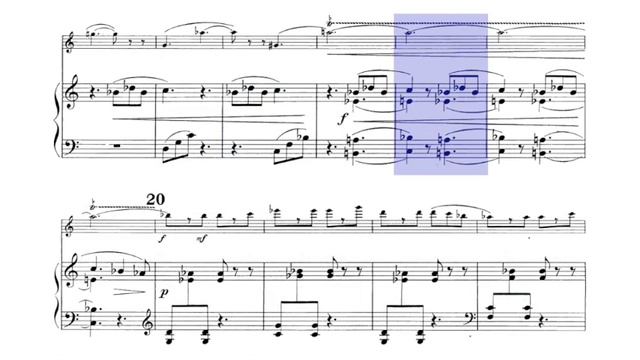 🎼 Paul HINDEMITH - Sonata for FLUTE & Piano - III. Sehr lebhaft - (Sheet Music Scrolling) смотреть онлайн