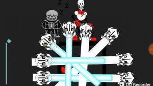 Санс (еррор санс) Папайрус и Гастер против фриск(чары)