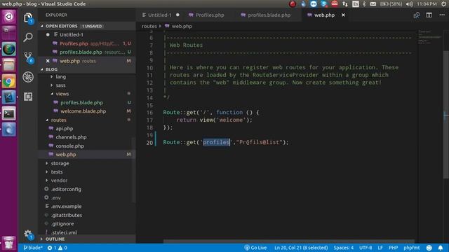 Laravel 7 tutorial #15  fetch | call api