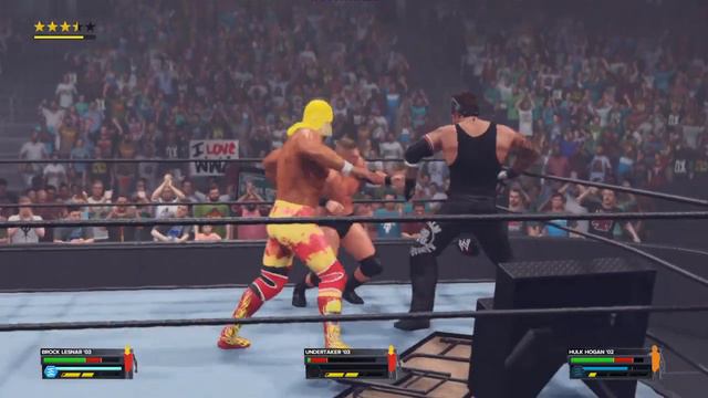 WWE 2K23 The Undertaker vs Hulk Hogan vs Brock Lesnar - Extreme Rules смотреть онлайн