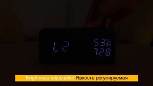 Светящиеся настольные часы. Электронные настольные часы. Где купить часы со светящимися цифрами.