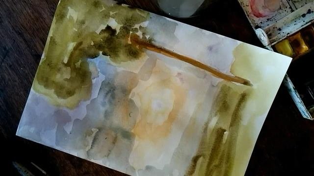 Акварель.Рисование.Пейзаж.Творчество.Живопись.