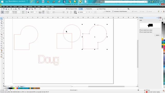 Corel Draw Tips & Tricks Weld Tools VS Shaping Docker Weld смотреть онлайн