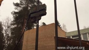 Вибропогружение двутавровой балки. Шпунт.орг