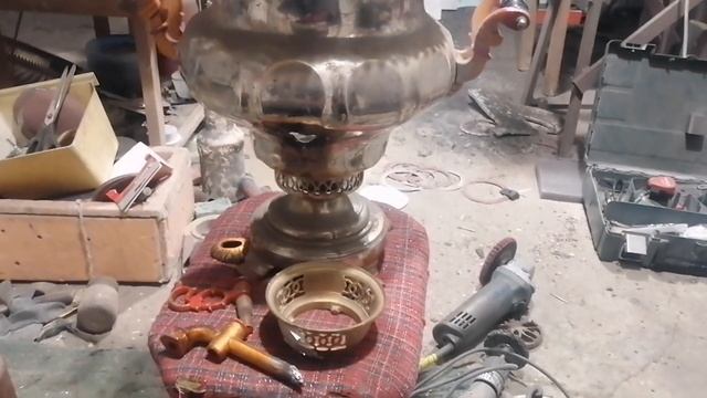 Ремонт старинного самовара