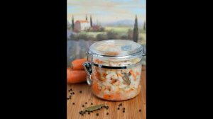 Заготовка на зиму салат «Охотничий» с капустой