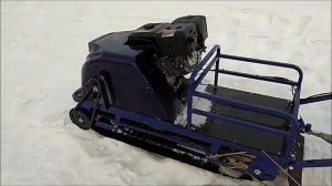Мотобуксировщик Бурлак М 15 л с катково склизовая подвеска