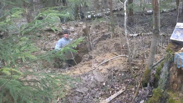 Болото заговорило. Гнездо немецкого пулемётчика.Находки вов.