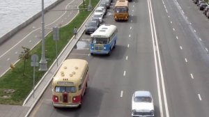 Парад автобусов в Москве 13 августа 2016 г.