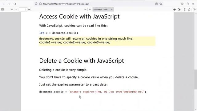 How to create and read Cookie in Javascript? Complete #phptutorials for #webapplications