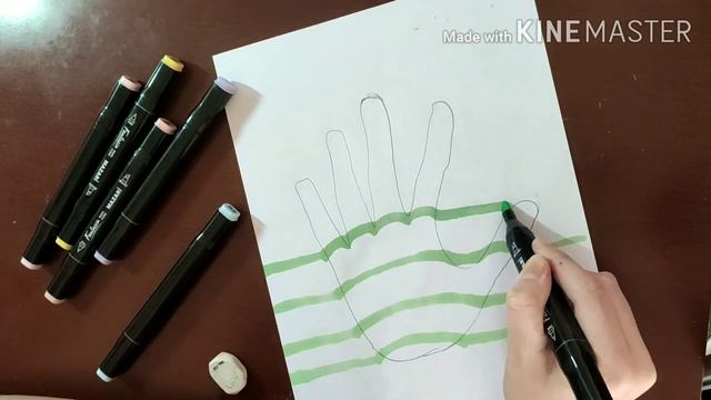 Рисование 3D руки смотреть онлайн