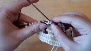 Ленивый жаккард "Цветок" спицами.