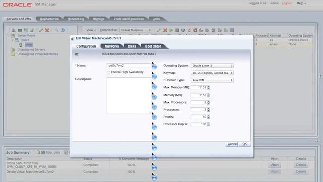 Create a virtual machine in Oracle VM 3.1.1 смотреть онлайн