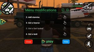 GTA SAN ANDREAS ANDROID MOD MENU (5 PLAY) + DOWNLOAD