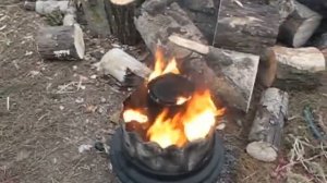 Пиролиз.Пиролиз резины.Горелка на резине.